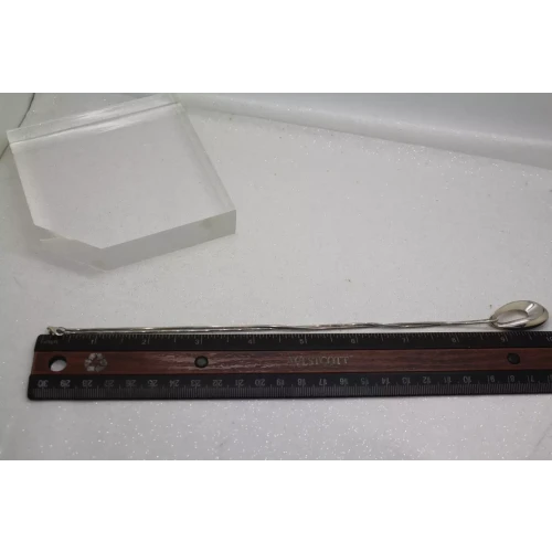 LLK .925 Sterling Silver MODERNIST OPENWORK TWIST PENDANT necklace 18