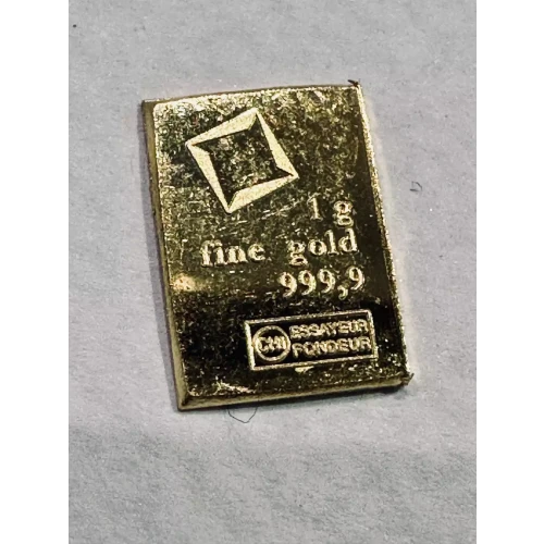 Loose 1g Gold Bar No Card