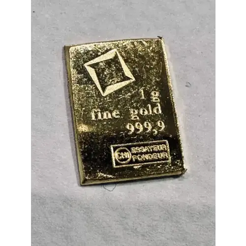 Loose 1g Gold Bar No Card