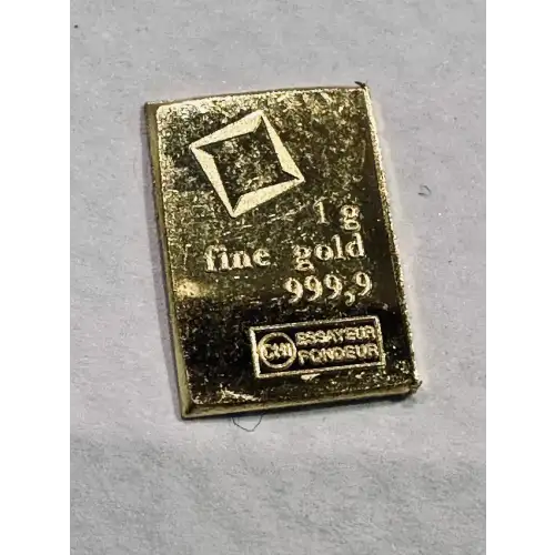 Loose 1g Gold Bar No Card