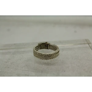 LORI BONN .925 S.S 3 STRAND SHANK RING for Slide Charms size 10.5