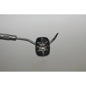 LORI BONN .925 S.S. APRIL FOOLS WHITE QUARTZ SLIDE CHARM