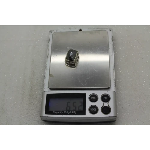 LORI BONN .925 S.S. I HEART NY SLIDE CHARM Dark Grey Stone