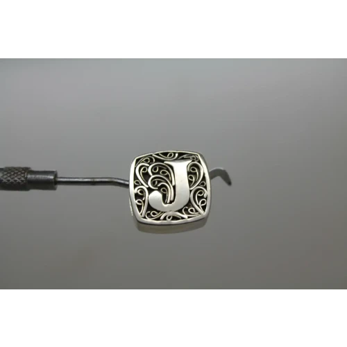 LORI BONN .925 S.S. J is for JOYFUL INITIAL SLIDE CHARM