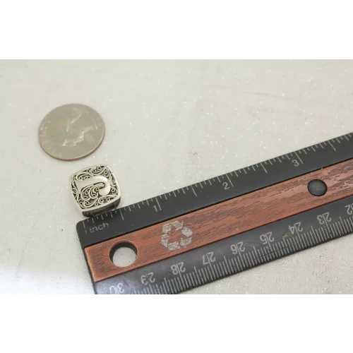 LORI BONN .925 S.S. J is for JOYFUL INITIAL SLIDE CHARM