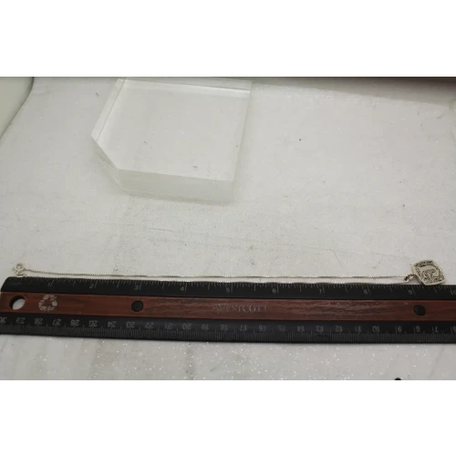 LORI BONN .925 S.S. LETTER J PENDANT necklace 18