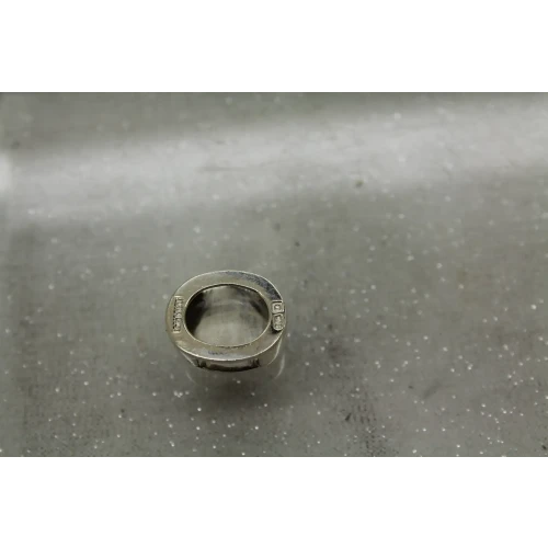 LORI BONN .925 S.S. LOVE'S IN THE DETAILS OVAL SLIDE CHARM