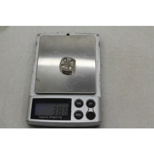 LORI BONN .925 S.S. MALTESE CROSS SQUARE SLIDE CHARM