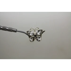 LORI BONN .925 S.S. OTTA THE COCOON QUARTZ BUTTERFLY slide charm