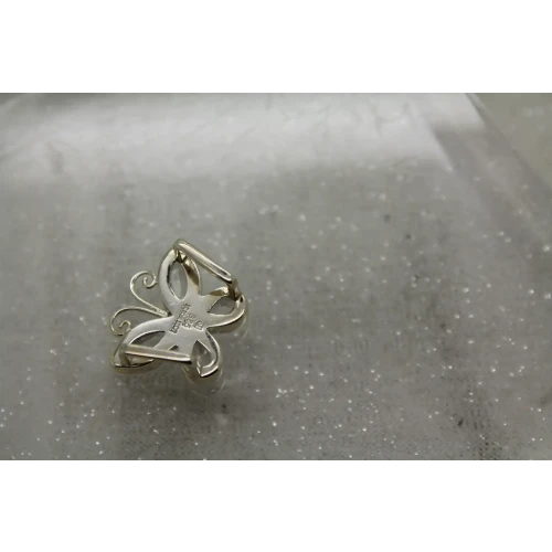 LORI BONN .925 S.S. OTTA THE COCOON QUARTZ BUTTERFLY slide charm