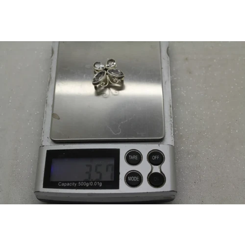 LORI BONN .925 S.S. OTTA THE COCOON QUARTZ BUTTERFLY slide charm