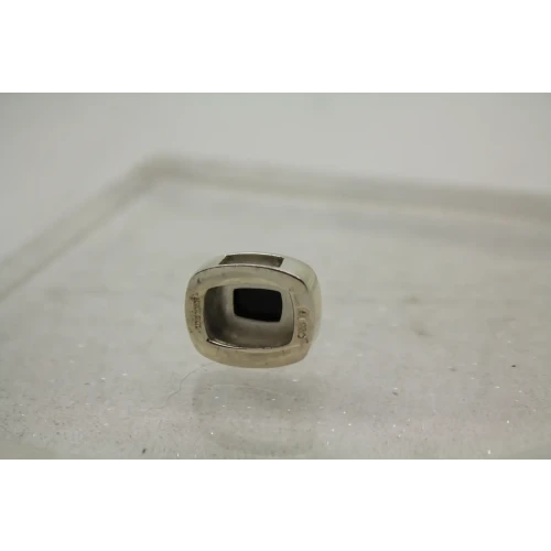 LORI BONN .925 S.S. PARK AVENUE BLACK ONYX SLIDE CHARM