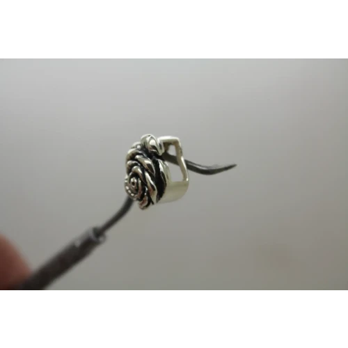 LORI BONN .925 S.S. ROSES ARE RED DIMENSIONAL SLIDE CHARM