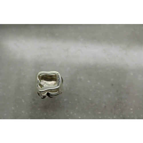 LORI BONN .925 S.S. ROSES ARE RED DIMENSIONAL SLIDE CHARM