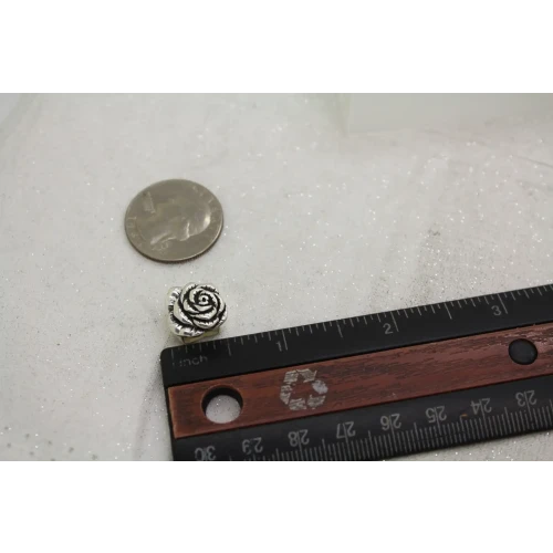 LORI BONN .925 S.S. ROSES ARE RED DIMENSIONAL SLIDE CHARM