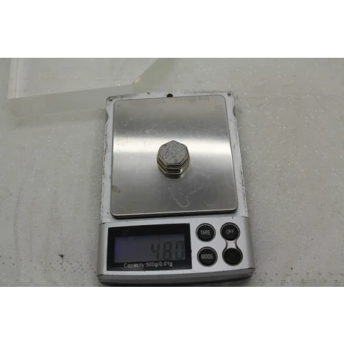 LORI BONN .925 S.S. SILVER DRUZY GEOMETRIC DESIGN SLIDE CHARM