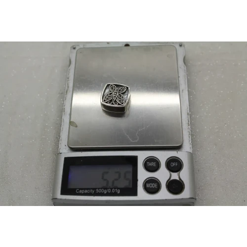 LORI BONN .925 S.S. SOCIAL BUTTERFLY SQUARE SLIDE CHARM