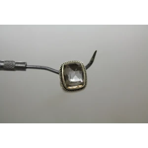 LORI BONN .925 S.S. STAR TREATMENT PLATINUM QUARTZ SLIDE CHARM