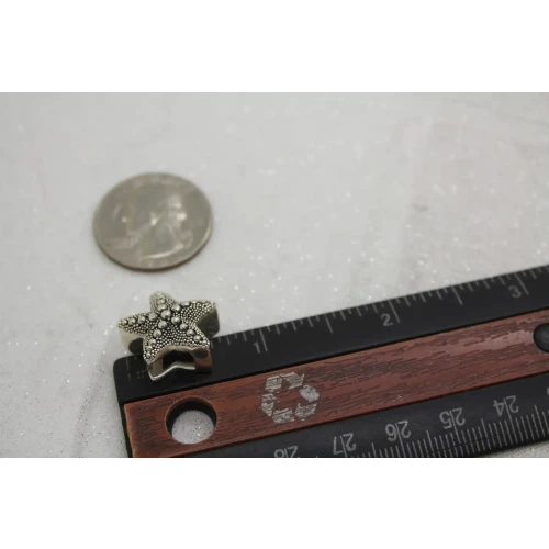 LORI BONN .925 S.S. STARFISH DIMENSIONAL SLIDE CHARM