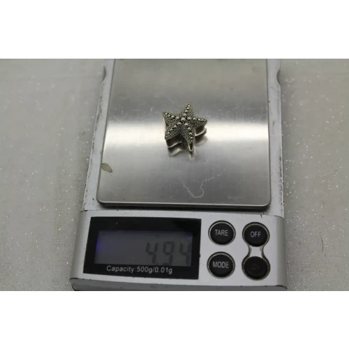 LORI BONN .925 S.S. STARFISH DIMENSIONAL SLIDE CHARM