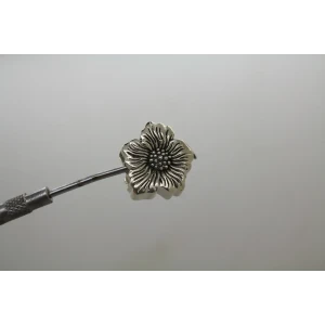 LORI BONN .925 S.S. STRIKE A POSEY FLOWER SLIDE CHARM