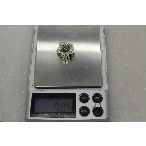 LORI BONN .925 S.S. STRIKE A POSEY FLOWER SLIDE CHARM