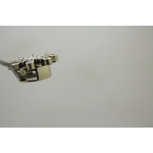 LORI BONN .925 S.S. WHITE QUARTZ PEARL SNOWFLAKE SLIDE CHARM