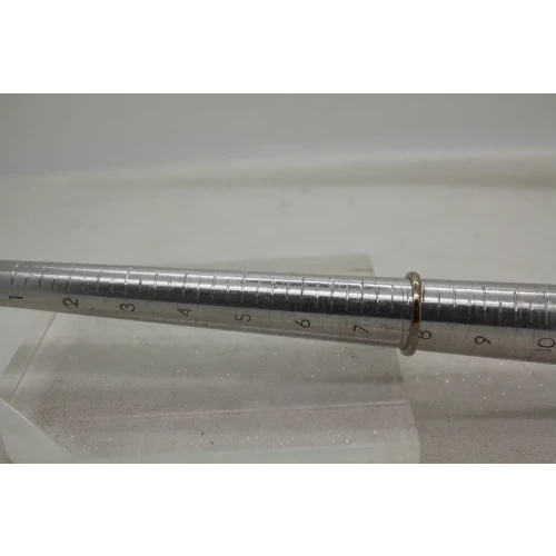 MEDA Rodium Plated 14k Y.G. BLUE SAPPHIRE DIAMOND acc. ring size 7.75