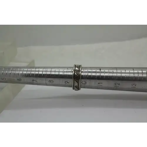 Mexico .925 S.S. GREEK KEY DESIGN SPINNER ring size 9.5 #