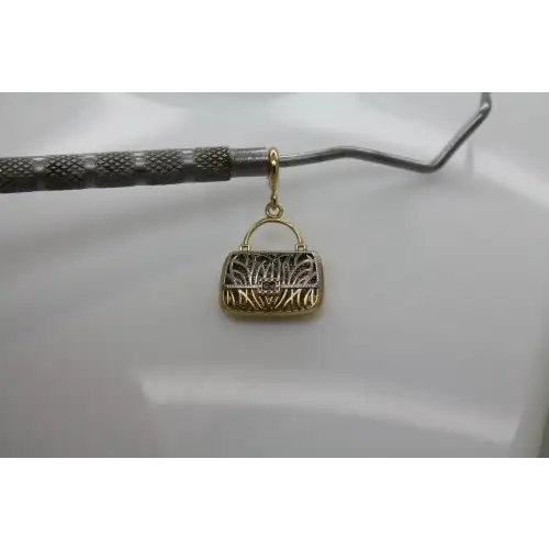 MICHAEL ANTHONY 14k TWO TONE FILIGREE INTITIAL 