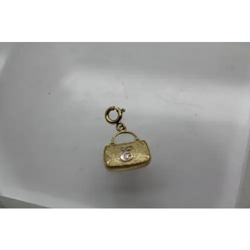 MICHAEL ANTHONY 14k TWO TONE FILIGREE INTITIAL 