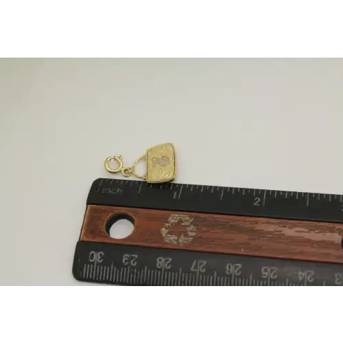 MICHAEL ANTHONY 14k TWO TONE FILIGREE INTITIAL 