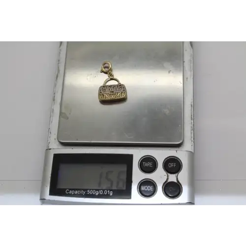 MICHAEL ANTHONY 14k TWO TONE FILIGREE INTITIAL 