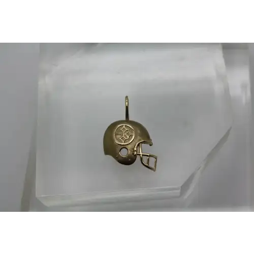 MICHAEL ANTHONY 14k Y.G. PITTSBURGH STEELERS HELMET pendant #