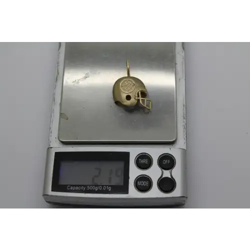 MICHAEL ANTHONY 14k Y.G. PITTSBURGH STEELERS HELMET pendant #