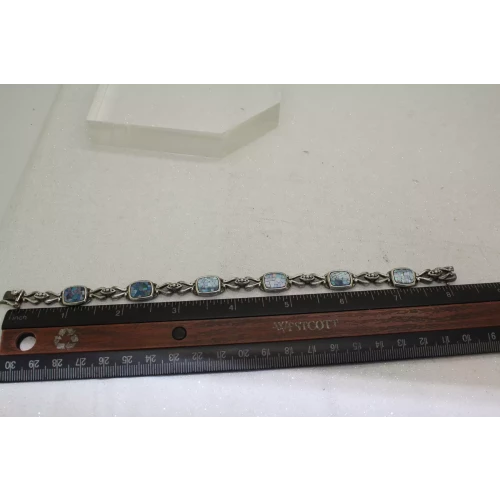 MICHELLE ALBALA .925 S.S. CRUSHED MOSAIC TRIPLET bracelet 8