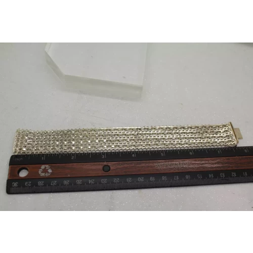 MILOR .925 S.S. WIDE OPEN RICCIO CHAIN bracelet 7 1/2