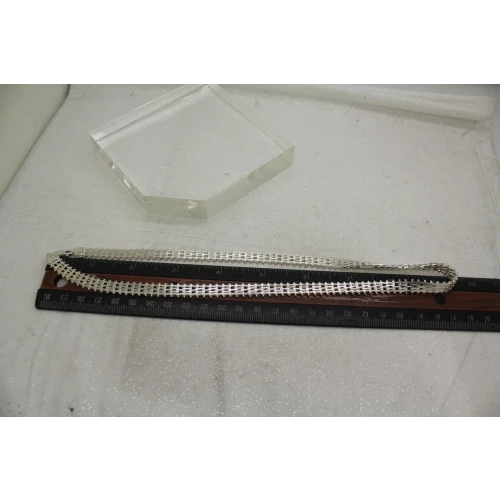 MILOR ITALY .925 S.S. CHEVRON RICCIO HIGH SHINE necklace 18