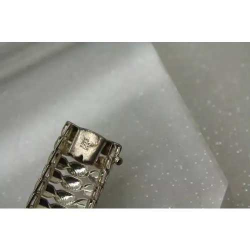 MILOR ITALY .925 Sterling Silver DOMED FLEX LINK Bracelet 7 1/2