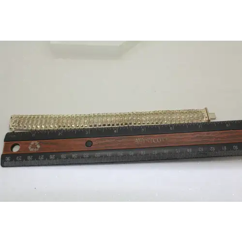 MILOR ITALY .925 Sterling Silver DOMED FLEX LINK Bracelet 7 1/2