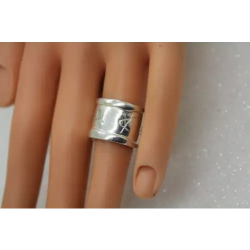 MILOR SHAWN KILLNGER .925 S.S. Hear My Soul Speak ring size 5.5 #