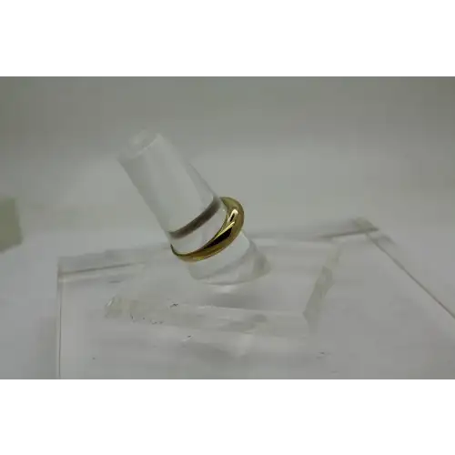 MILOR Vermeil .925 S.S. DOMED SHINY BAND ring size 7