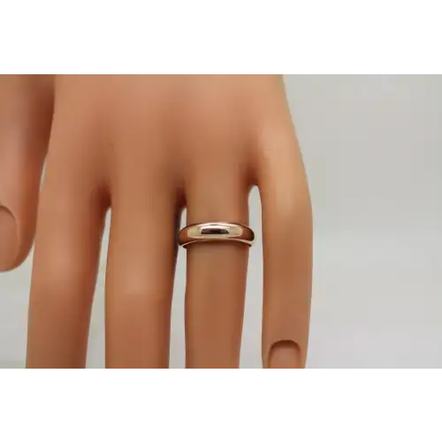 MILOR Vermeil .925 S.S. TAPERED DOMED DESIGN BAND ring size 7