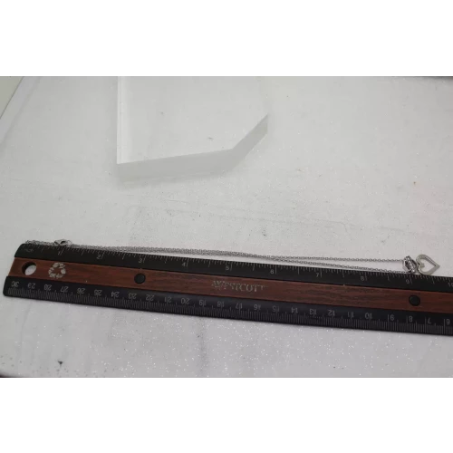 MOD HARLEY DAVIDSON .925 S.S. CRYSTAL BAR HEART pend. necklace 18