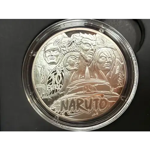 Naruto France Monnaie De Paris Silver Proof Coin