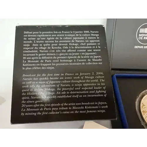 Naruto France Monnaie De Paris Silver Proof Coin (4)