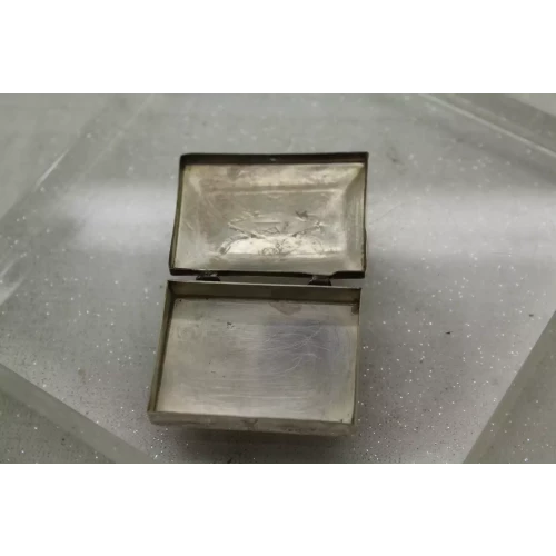 NATIVE AMERICAN NAVAJO .925 Sterling Silver HINGED PILL BOX