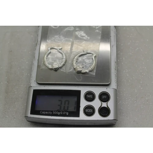 NEW Signed .925 Sterling Silver CLADDGH HOOP earrings