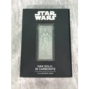 New Zealand Mint $10 2022 3 oz Pure Silver Coin - Han Solo™ in Carbonite