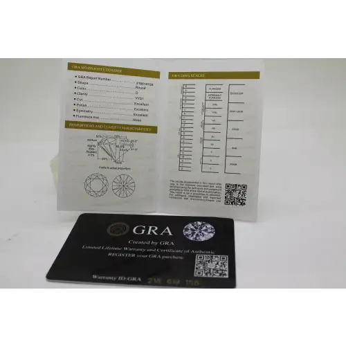 NIB .925 S.S. GRA GRADED MOISSANITE SOLITAIRE ring size 5